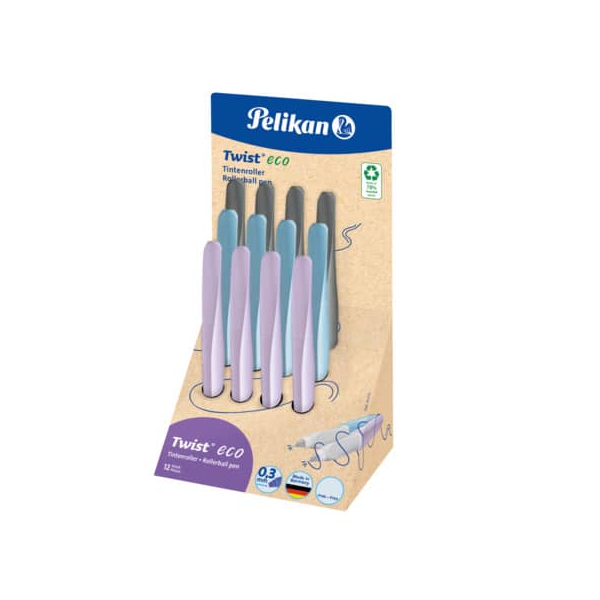 12 Stück Pelikan Tintenroller Twist Eco sortiert  Pelikan