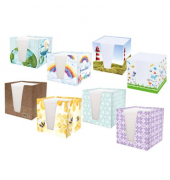 Zettelbox PBSD46724, 92x92mm, inkl. 900 Notizzettel, Motiv sortiert, Karton