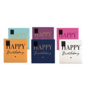 Motivserviette 25x25cm Happy Birthday