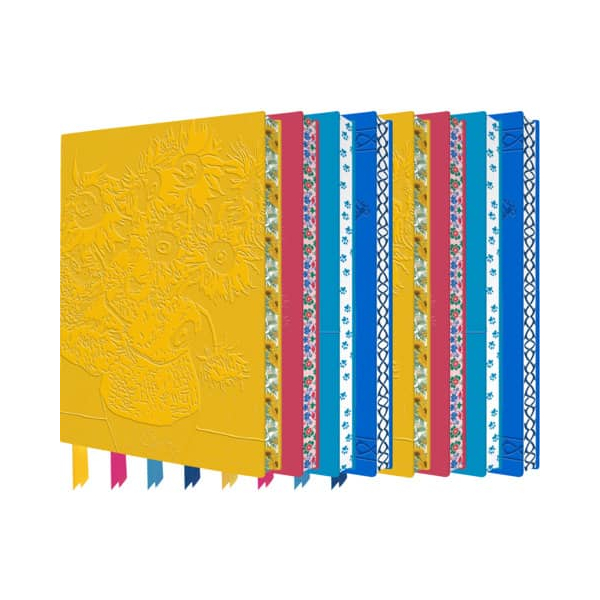 8 Stück FLAME TREE Notizbuch SO503, FLAME TREE, farbig sortiert, A5, liniert, 88 Blatt / 176 Seiten  FLAME TREE