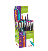 Druckbleistift-Set Twist-Erase im Display, QE427-4E, Härte HB, 0,7mm, farbig sortiert, mit Radiergummi