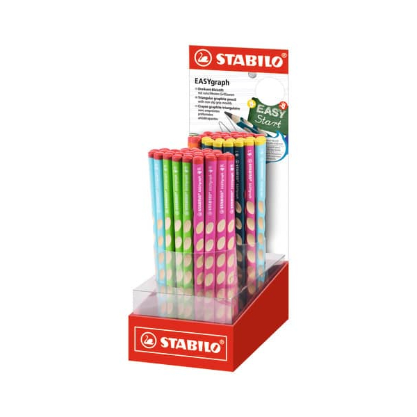 60 Stück Stabilo Bleistift EASYgraph Kleindisplay, D320/60-5, farbig sortiert  Stabilo