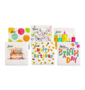 Motivservietten Atelier 1180-25353, farbig sortiert / Funny Colours, 3-lagig, 33x33cm