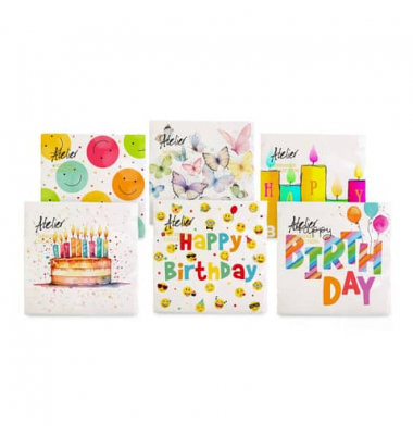 Motivserviette 33x33cm Funny Colours