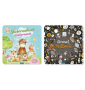 Malbuch mit Stickern sortiert