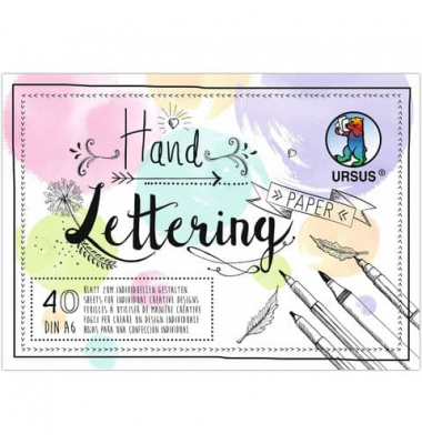 Handlettering-Block A6 40BL Pastel Mix