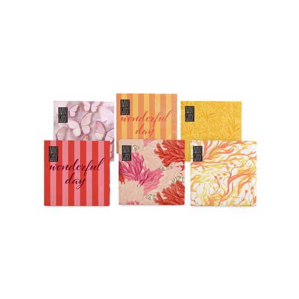 24 Stück Braun und Company Motivservietten Avantgarde 1180-25358, farbig sortiert / Sunny, 3-lagig, 33x33cm  Braun und Company 20 Stück