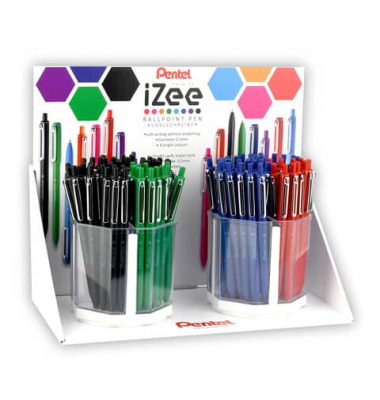 Kugelschreiber iZee BX470 BX470DPOCT1-8E, blau / schwarz / rot / gr&uuml;n, M, nachf&uuml;llbar