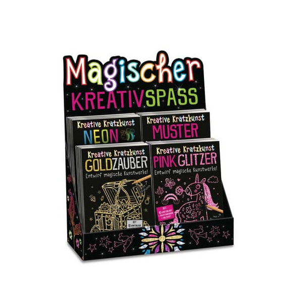 20 Stück Carlsen Beschäftigungsbuch Kratzkunst sortiert  CARLSEN