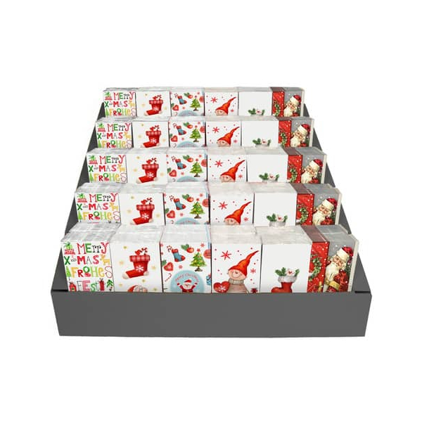 60 Stück Braun und Company Taschentücher 2436-0199, Xmas, 4-lagig, 21x21cm  ATELIER 10 Stück