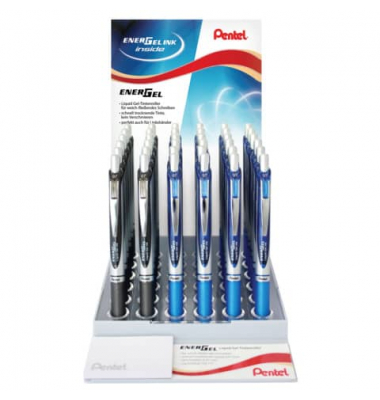 Gelschreiber Energel schwarz+blau