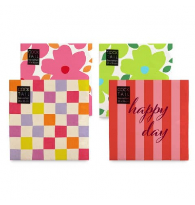 Motivserviette 25x25cm Candy sortiert