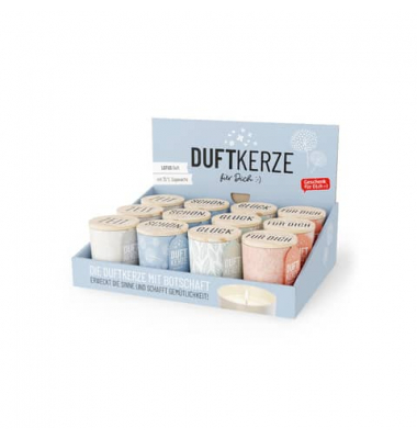 Duftkerze 651390 farbig sortiert 
