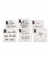 Motivserviette 33x33cm Scriptum sort.