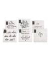 Motivserviette 33x33cm Scriptum sort.