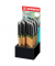 Kugelschreiber Grow Display 6032/12-1, schwarz / rot / turkis, 0,5mm, nachf&uuml;llbar