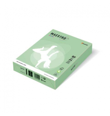 Kopierpapier Maestro Color 9417-MG28AH80B mittelgrün pastell A5 80g 
