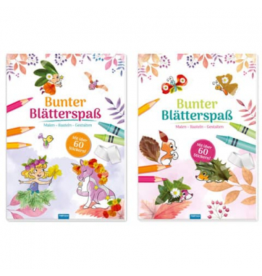 Malbuch Bunter Blätterspaß mit Stickern