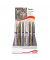 Lackmarker MSFP10WXZ-3G, Display, je12x weiß/silber/gold, k.A. Rundspitze