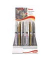 Lackmarker MSFP10WXZ-3G, Display, je12x weiß/silber/gold, k.A. Rundspitze