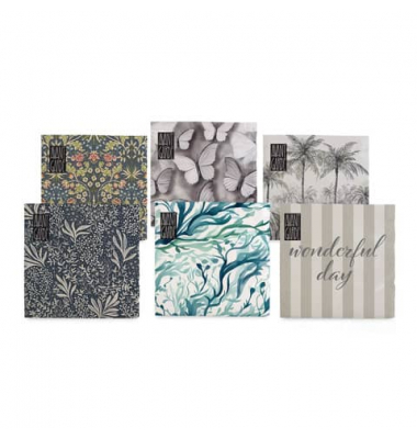 Motivservietten Avantgarde 1180-25361/PBS, farbig sortiert / Deep, 3-lagig, 33x33cm