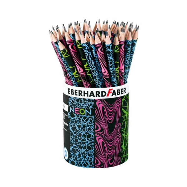 72 Stück Eberhard Faber Bleistift Neon , 511899, Härte HB, bunt  Eberhard Faber