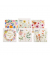 Motivserviette 33x33cm Flowers sort.