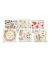 Motivserviette 33x33cm Flowers sort.