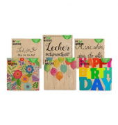 Motivserviette 33x33cm Nature sortiert