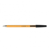 Kugelschreiber KF34046, schwarz, 0,4mm, Einweg