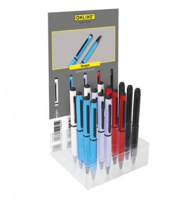 Kugelschreiber Hexagon Stylus 21036/15, blau, M, nachfüllbar