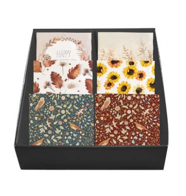 Motivserviette 33x33cm Herbst sortiert