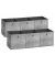 Aufbewahrungsbox RFB002G02V1, außen 30x30x30cm, Textil grau