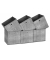 Aufbewahrungsbox RFB002G02V1, außen 30x30x30cm, Textil grau