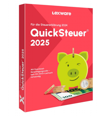 QuickSteuer 2025 (für das Steuerjahr 2024) Software Vollversion (PKC) QuickSteuer 2025 (für das Steuerjahr 2024) Software Vollversion (PKC)