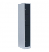 Schließfachschrank anthrazit, lichtgrau 520418, 4 Schließfächer 31,5 x 50,0 x 180,0 cm