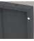 Schließfachschrank anthrazit, lichtgrau 520418, 4 Schließfächer 31,5 x 50,0 x 180,0 cm
