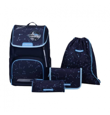 Schultaschenset Space Dream black blue