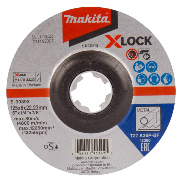 0088381555425 - Schruppscheibe X-Lock E-00393 0088381555425 makita 0088381555425 - Schruppscheibe X-Lock E-00393 0088381555425 makita