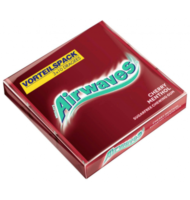 CHERRY MENTHOL Kaugummis 3 Pack á