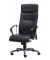 Chefsessel Neo Leder schwarz, Gestell chrom