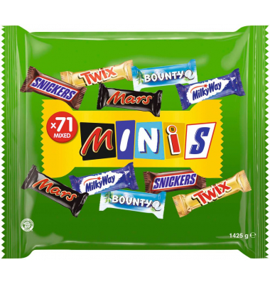 MIXED Minis Schokoriegel 1425,0 g MIXED Minis Schokoriegel 1425,0 g