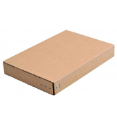 Faltkartons PB-40 PB-40 braun, innen 34,6x24,3x4,6cm, Wellpappe 1-wellig