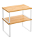 2 SONGMICS Küchen-Organizer bambus, weiß 29,7 x 19,518,5 x 15,813,7 cm