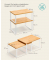 2 SONGMICS Küchen-Organizer bambus, weiß 29,7 x 19,518,5 x 15,813,7 cm