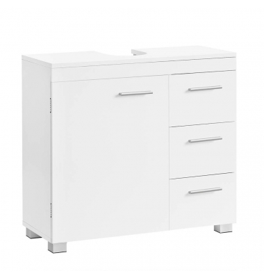 Waschtischunterschrank ohne Waschbecken weiß 70,0 x 30,0 x 64,0 cm