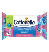 Toilettenpapier Sauber Pflegend, Mizellenwasser und Baumwollduft, 6406179007, 1-lagig, weiß, 42 Blatt / Packung,