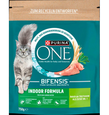 Katzen-Trockenfutter BIFENSIS INDOOR FORMULA Truthahn 750,0 g