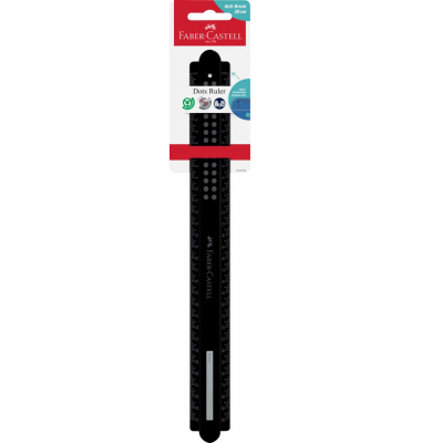 Lineal Dots 30,0 cm, schwarz