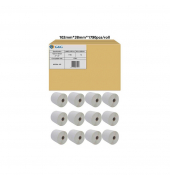 Etikettenrollen für Etikettendrucker ersetzt Zebra 800264-155 weiß, 102,0 x 38,0 mm, 12 x 1790 Etiketten